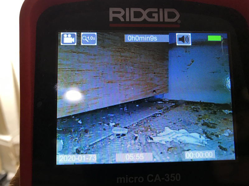 Our technicians also use cameras to help discover the leaks. 